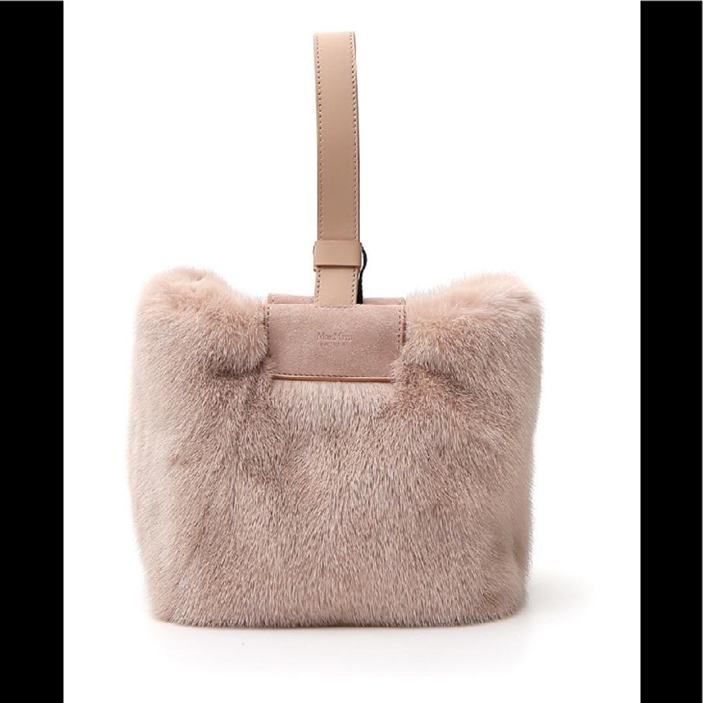 Max Mara Lara XS Mink wristlet bag - pink